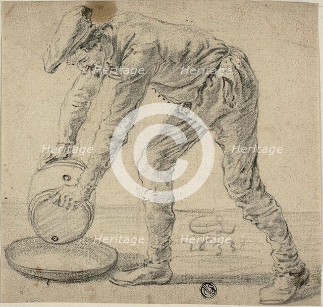 Man with a Keg, 1633. Creator: Cornelis Saftleven.