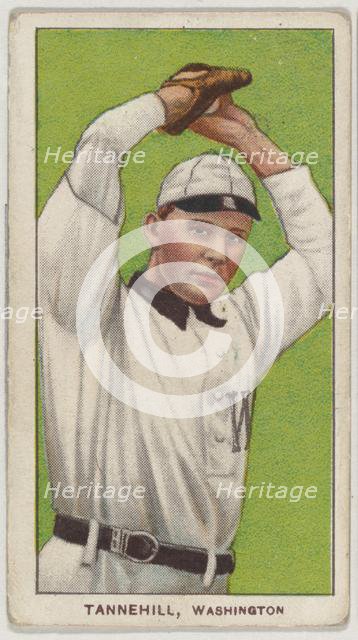 Tannehill, Washington, American League, from the White Border series (T206) for the Ame..., 1909-11. Creator: American Tobacco Company.