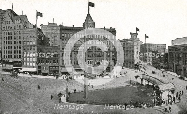 Pioneer Square, Seattle, Washington, USA, 1911. Artist: Unknown