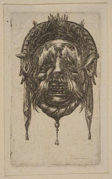 Mask. Creator: Attributed to Stefano della Bella (Italian, Florence 1610-1664 Florence).