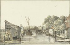 View of the Ringdijk on the Schulenburg, seeing to the Utrecht side of the Amstel, 1817. Creator: Gerrit Lamberts.