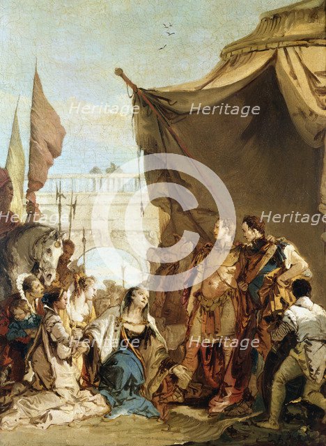 'The Family of Darius before Alexander', 333 BC, (c1745). Artist: Giovanni Battista Tiepolo