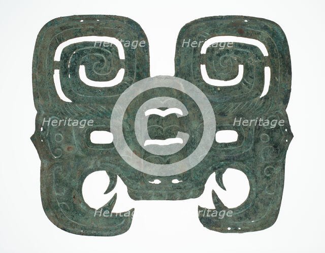 Mask, Western Zhou dynasty ( 1046-771 BC ), about 9th century BC. Creator: Unknown.