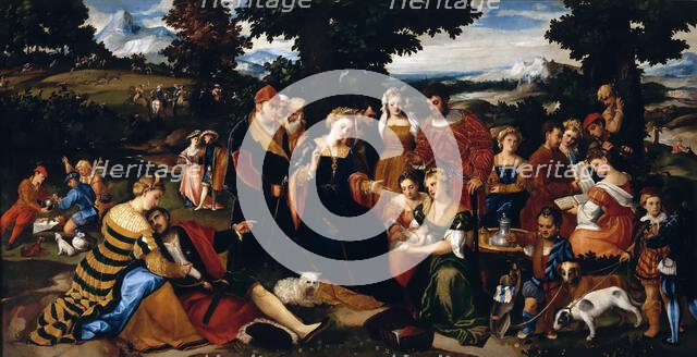 The Finding of Moses, 1540-1545. Creator: Veronese (de' Pitati), Bonifacio (1487-1553).