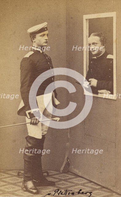 Two Men in Uniform, 1865-1870. Creator: Aug. Becker.