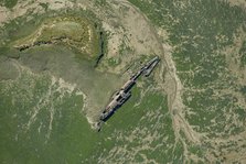 The remains of a surrendered First World War German submarine in Stoke Saltings, Medway, 2024. Creator: Damian Grady.