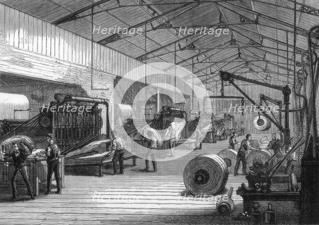 Press room, offices of the Daily Telegraph, Fleet Street, London, 1882. Artist: Unknown