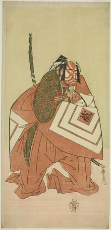 The Actor Ichikawa Danzo III as Sanada no Yoichi (?) in the Play Sanada no Yoichi..., c. 1767. Creator: Shunsho.