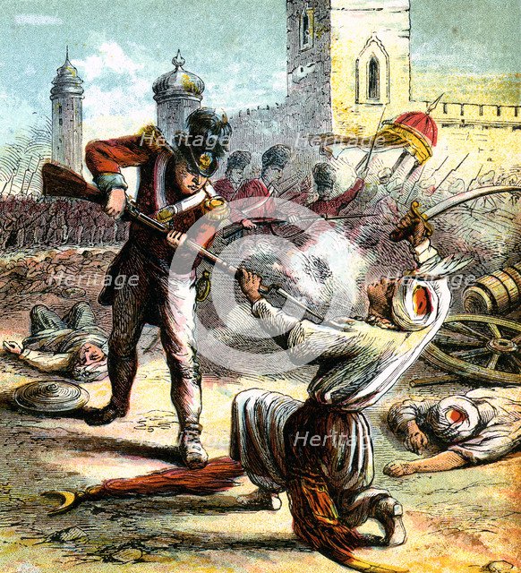 'Capture of Seringapatam', 1799 (c1850s). Artist: Unknown