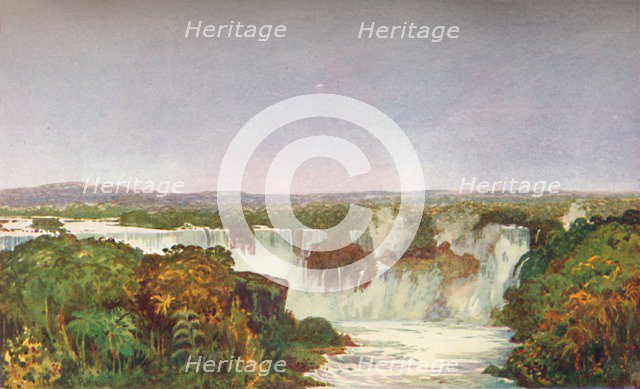'Partial View of the Falls of Iguassu', 1914.  Artist: Unknown.