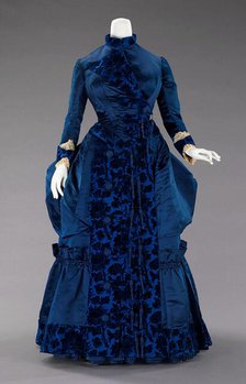 Afternoon dress, French, ca. 1885. Creator: Augustine Martin & Company.