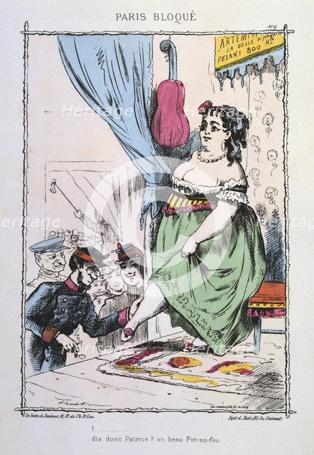 Paris besieged, 1870-1871. Artist: Anon