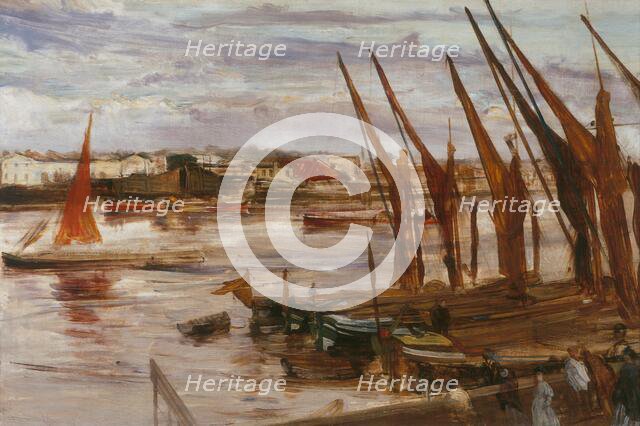 Battersea Reach, c. 1863. Creator: James Abbott McNeill Whistler.