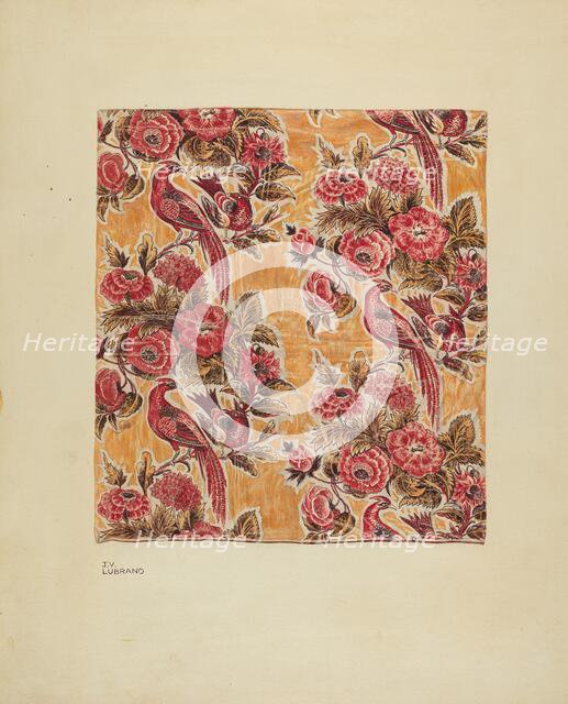 Yellow Glazed Chintz, c. 1939. Creator: Joseph Lubrano.