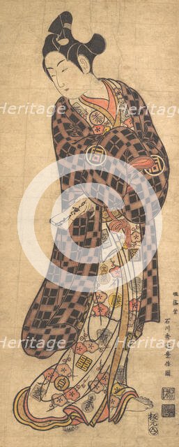 The Actor Sanogawa Ichimatsu I Standing, ca. 1743. Creator: Ishikawa Toyonobu.