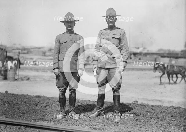 Camp Meade #2 - General Kuhn And Lt. Col. Ross, 1917. Creator: Harris & Ewing.