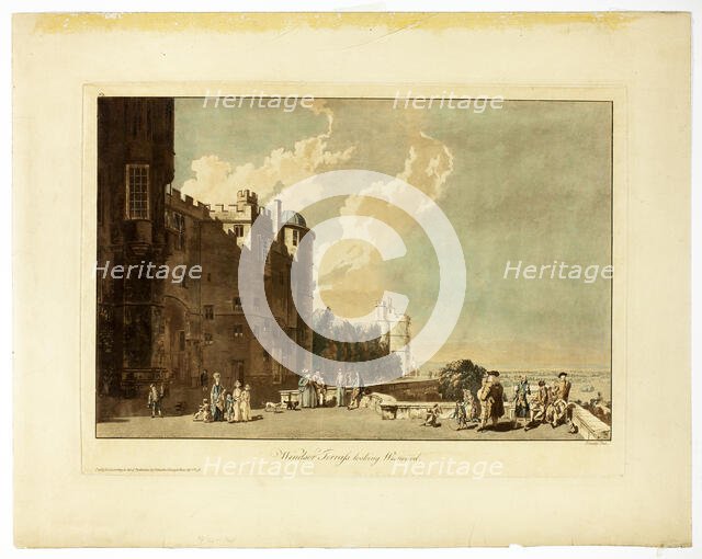 Windsor Terrace Looking Westward, 1809. Creator: Paul Sandby.