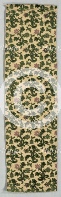 Velvet Fragment, early 1600s. Creator: Unknown.
