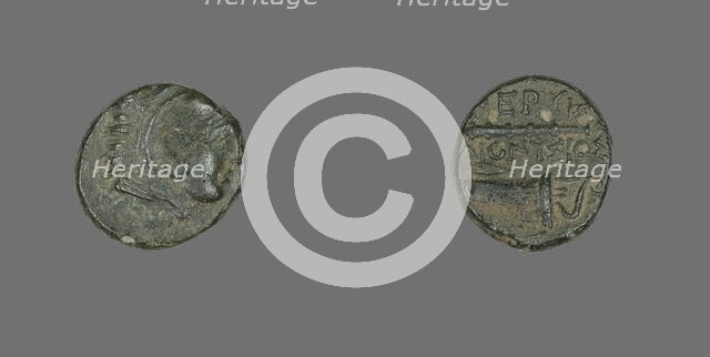 Coin Depicting the Hero Herakles, 4th century BCE and later. Creator: Unknown.