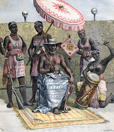Behanzin, King of Dahomey, 1892. Artist: Henri Meyer