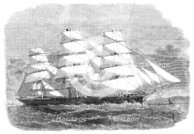 The new iron screw steam-ship London, built for the Australian trade…, 1864. Creator: Smyth.