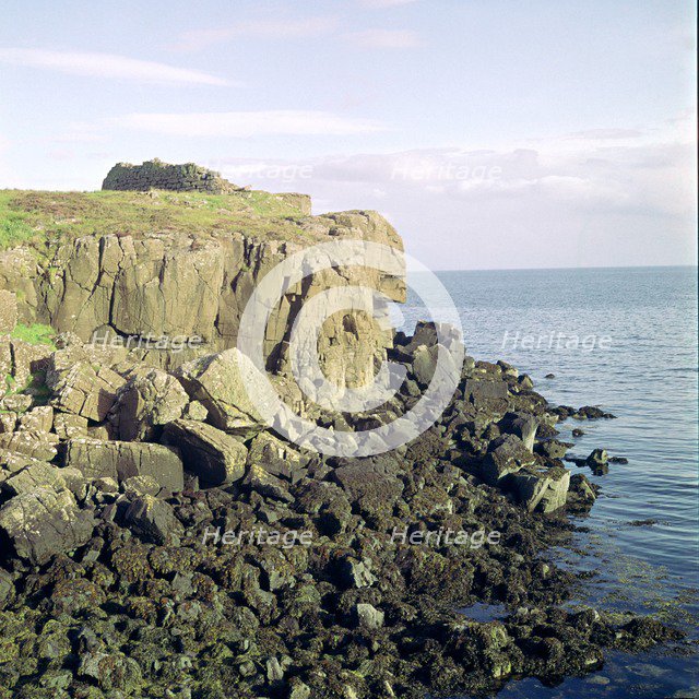 Ruadha A' Dunain, a promontory fort on the Isle of Skye. Artist: Unknown