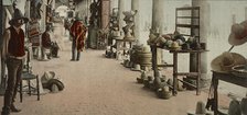 Mexico, portales of market, Aguas Calientes, between 1884 and 1900. Creator: William H. Jackson.