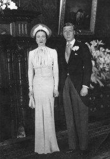 Wedding of the Duke and Duchess of Windsor, 3rd June 1937. Artist: Unknown