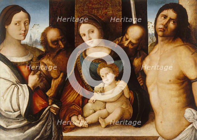 Madonna and Child with Saints, c1510-1515. Creator: Francesco Zaganelli.