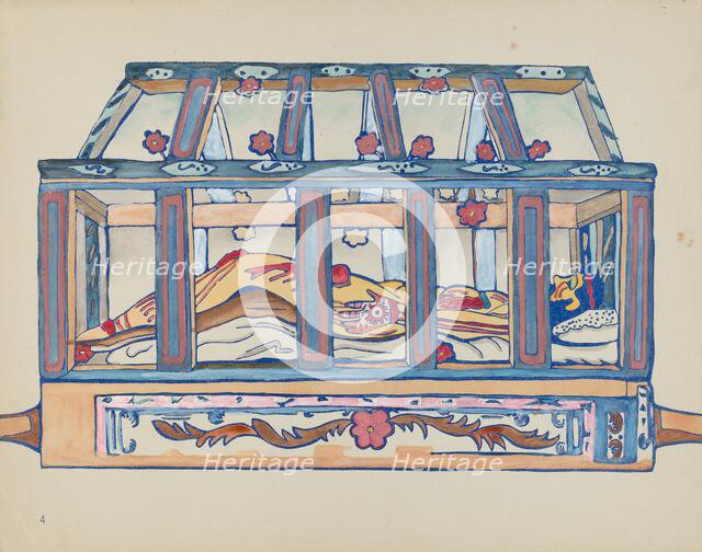 Plate 4: Christ in Sepulchre: From Portfolio "Spanish Colonial Designs of New Mexico", 1935/1942. Creator: Unknown.