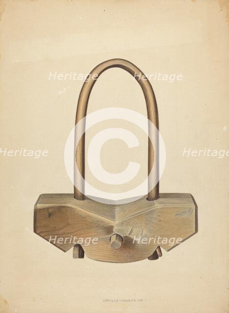 Single Ox Yoke, 1939. Creator: Orville Skaren.