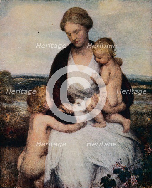 'My Thoughts Are My Children', c1900, (1912). Artist: Edward Stott.