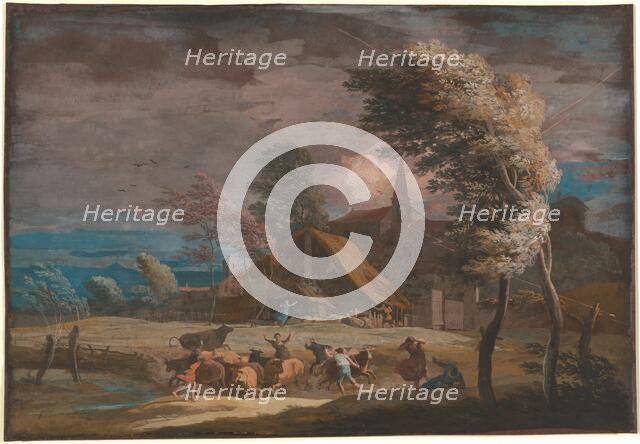 A Stormy Landscape, c. 1725. Creator: Marco Ricci.