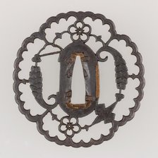 Sword Guard (Tsuba), Japanese, late 16th century. Creator: Kyosukashi School.