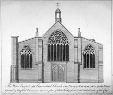 West elevation of Austin Friars, City of London, 1865.               Artist: Anon