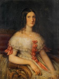 Portrait of Grand Duchess Maria Antonia of Tuscany (1814-1898), 1842. Creator: Beaudin, Félicité (1797-1879).