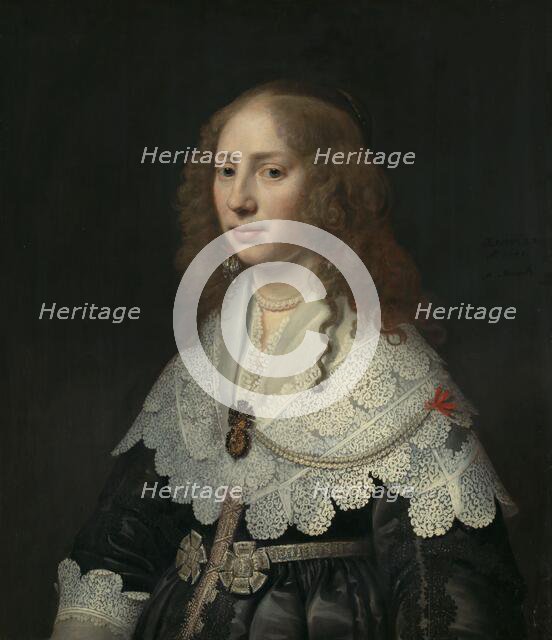 Portrait of Aegje Hasselaer, 1640. Creator: Michiel van Mierevelt.