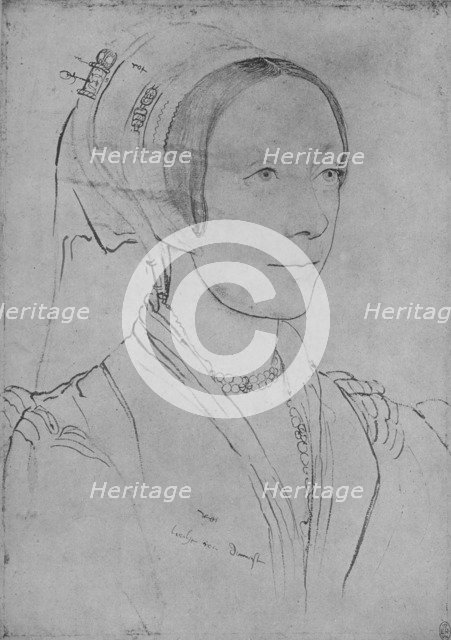 'A Lady: Unknown', c1532-1543 (1945). Artists: Hans Holbein the Younger, Unknown.