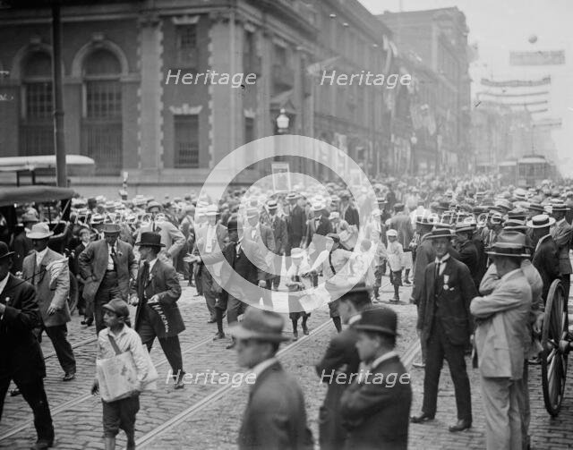 Delegations arriving in Baltimore, between c1910 and c1915. Creator: Bain News Service.