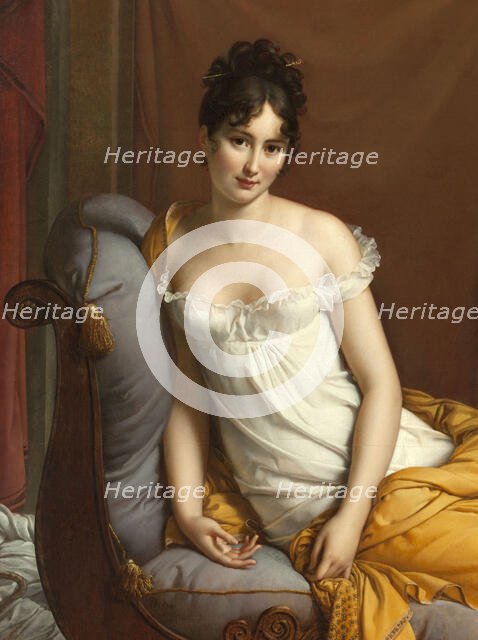 Portrait de Juliette Récamier, née Bernard (1777-1849), between 1802 and 1805. Creator: Francois Pascal Simon Gerard.