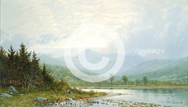 Sunset on Mount Chocorua, New Hampshire, 1872. Creator: William Trost Richards.