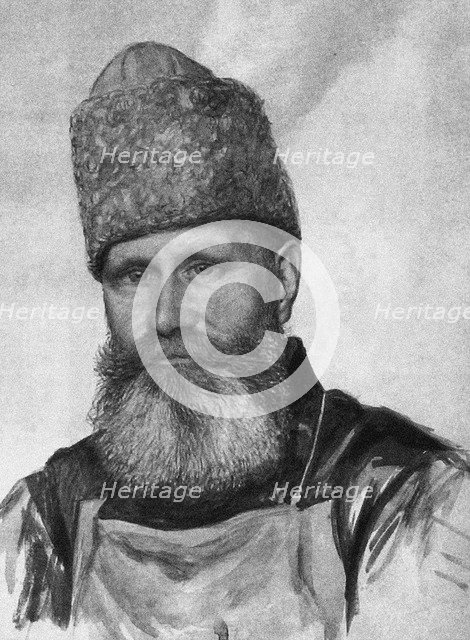 Vladimir Fyodorovich Dzhunkovsky (1865-1938) in the Taganka Prison, 1919-1920. Artist: Anonymous  