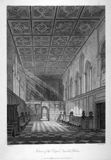 Interior view of Lambeth Palace chapel, London, 1806. Artist: Bartholomew Howlett