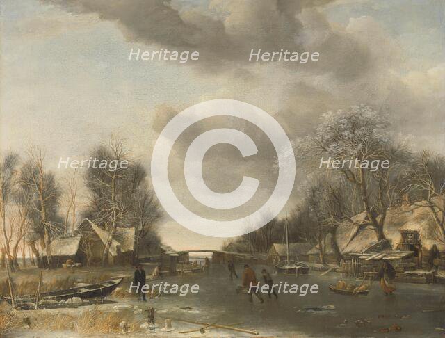 Winter Scene, c.1652-c.1653. Creator: Jan van de Cappelle.