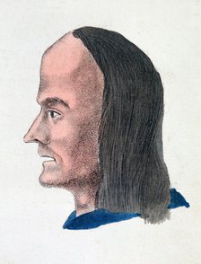 The facial characteristics of a loafer, 1808. Artist: Johann Kaspar Lavater