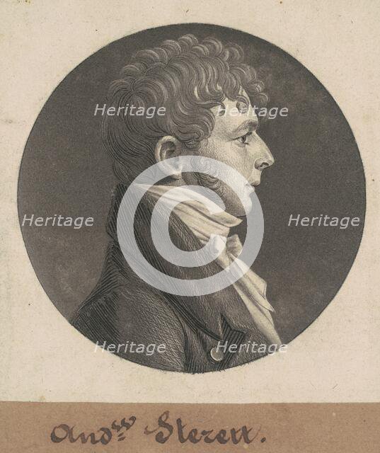 Andrew Sterett, 1803. Creator: Charles Balthazar Julien Févret de Saint-Mémin.