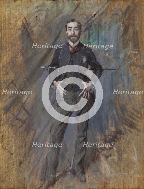 Portrait of John Singer Sargent , 1890. Creator: Boldini, Giovanni (1842-1931).