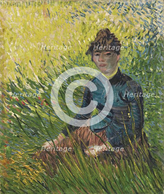 Woman in a wheat field (Femme dans un champ de blé), 1887. Artist: Gogh, Vincent, van (1853-1890)