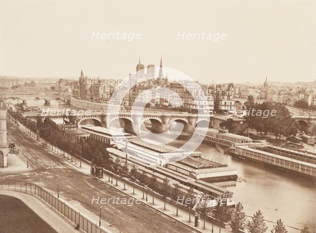 Paris, Panorama De La Cite, No. 52, Printed c.1850s. Creator: Edouard Baldus.