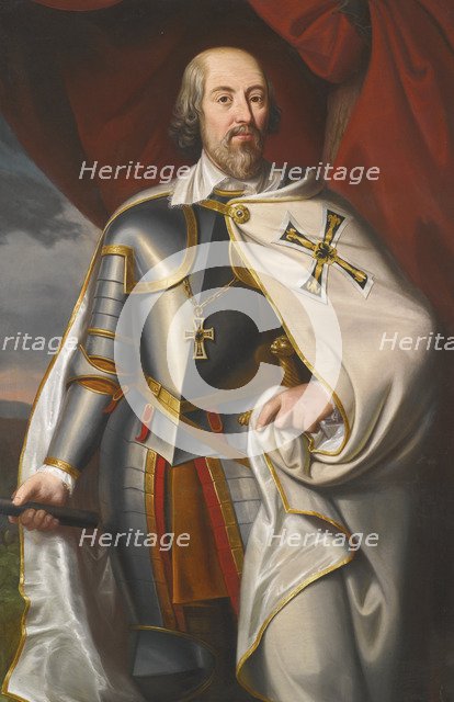 Portrait of Heinrich Walpot von Bassenheim, Mid of the 19th century. Artist: Müller, Ferdinand (1817-1894)